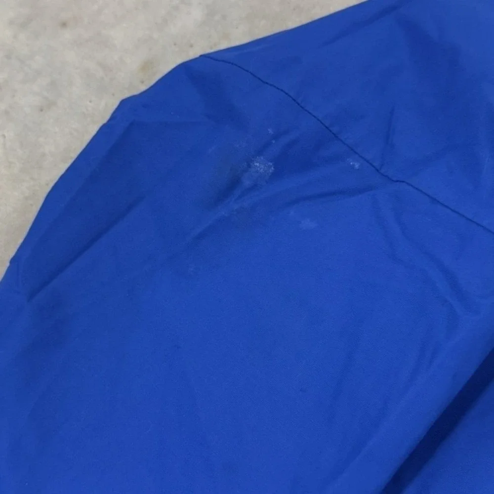 The North Face HyVent Jacket Mens L Blue Good Insulated Hooded Full Zip Shell